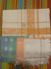 Tovaglia con tovaglioli in cotone “lettera R” ricamata a mano (11)