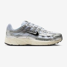 Nike P-6000 White Metallic Silver Flat Silver Black