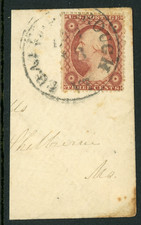USA 1857 Washington 3¢ Rosso