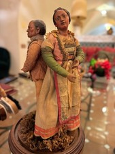 Pastore presepe napoletano dell'800 (solo la donna)