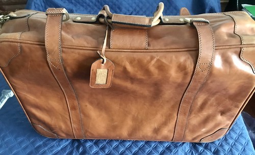 Valigia pelle vintage - valigia,