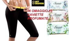 PANTALONE PANTALONCINO SNELLENTE HOT SHAPERS SAUNA DIMAGRANTE + OMAGGIO