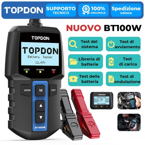 Topdon bt100w tester batteria - bt100w,