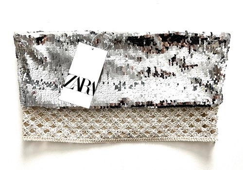 Zara paillettes rete fascia - zara,