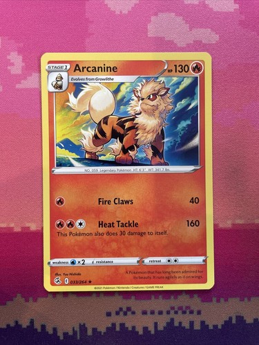Pokemon card arcanine - pokemon, fusion