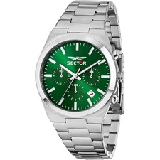 Orologio Sector C300 Cronografo R3273301002 Watch Uomo Acciaio Verde Nuovo PRX