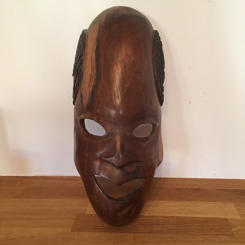 Hand carved wooden ethnic - carved, mask