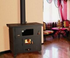 STUFA A LEGNA CUCINA 16/18 KW GRANDE FORNO E CAMERA COMBUSTIONE FORNI METALFER