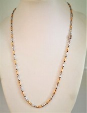 COLLANA ORO GIALLO BIANCO