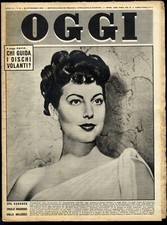 RIVISTA OGGI - 30 NOVEMBRE 1950 N° 48 - LE BELLE DONNE DEI 50 ANNI CINEMA