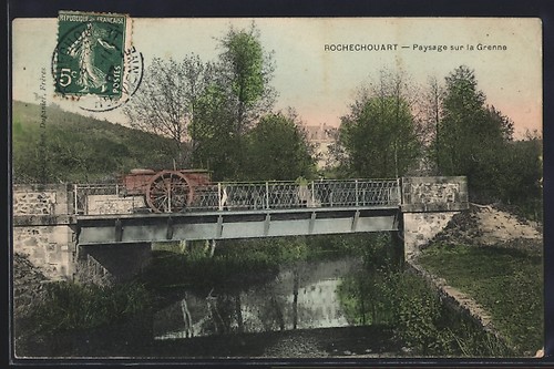 Cpa rochechouart paysage sur - cpa,