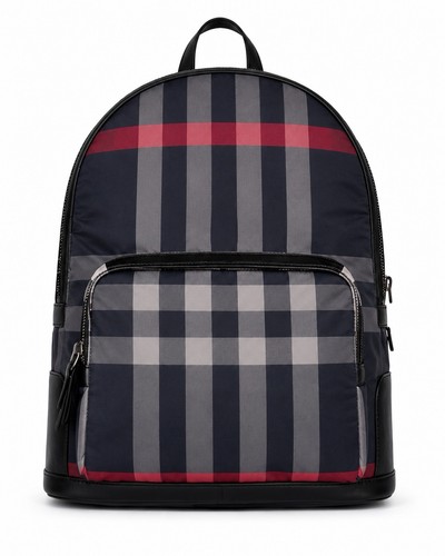 Zaino burberry jeff check 100 - jeff, 100%