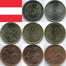 Austria monete euro dal 2002