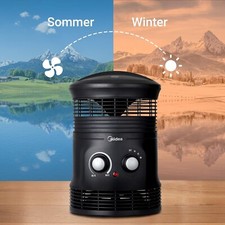 Mini termoventilatore da 1800 W con oscillazione diffusa a 360°