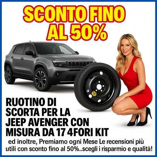 Ruotino scorta per jeep - scorta, 17"