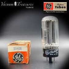 5U4GB 5AS4A GE Gray Plates Side Square Getter Made in USA '60s