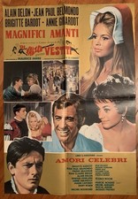 Amori Celebri Soggettone poster Belmondo Brigitte Bardot Les amours célèbres