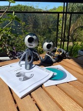 Set 2 Webcam Logitech QuickCam Pro 3000 Vintage con Accessori USB