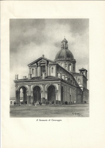 Stampa antica caravaggio - stampa,