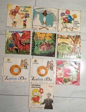 LOTTO VINTAGE Di 10 Dischi 45 Giri " Fiabe E Canzoni Per Bambini  "