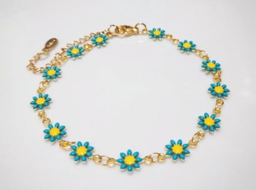 1pz bracciale fiore - , margherita