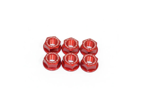Dadi flangia portacorona rosso - dadi,