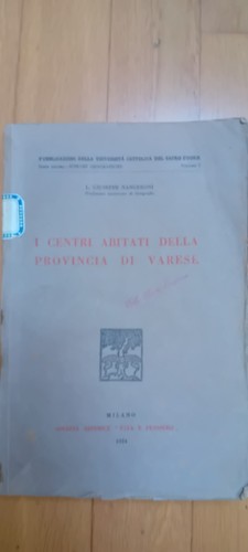 Centri abitati della - i,