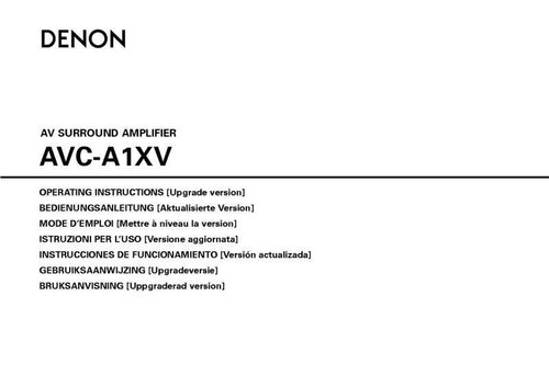Denon avc a1xv ricevitore - denon, avc-a1xv