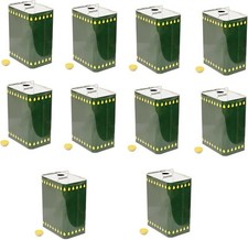 10 LATTA OLIO LATTINA CONTENITORE VERDE TRASPORTO OLIO DA 1 LITRI LT