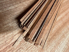 Lotto 100 listelli Mogano secondo fasciame modellismo navale 0,5 x 5 mm da 31 cm