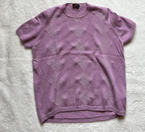 Maglia rosa con - , rombi