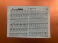 LETRASET 1572 HELVETICA LIGHT HAAS 12pt trasferimento lettere di grattugia NUOVO