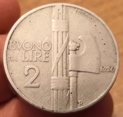 Moneta lire 1926 - 1926, fascio