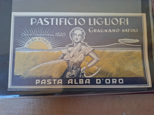 Etichetta pastificio liguori - pastificio,