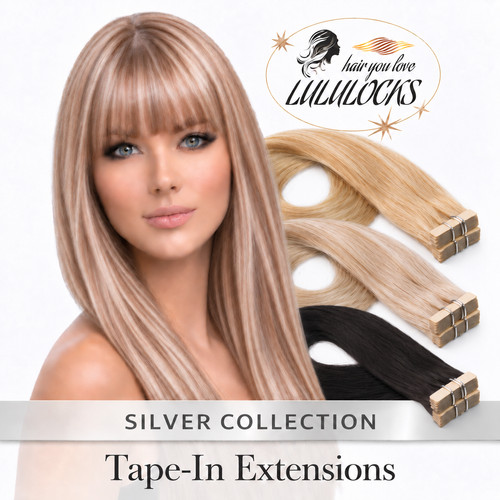 Lululocks silver line tape - silver,