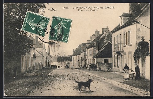 Cpa chateauneuf val - cpa, chateauneuf-val-de-bargis