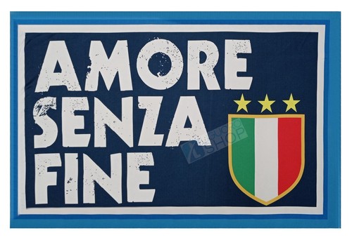 Bandiera del napoli amore - napoli, "amore