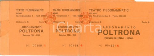 1975 milano concerti teatro - milano,
