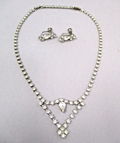 Set orecchini vintage strass
