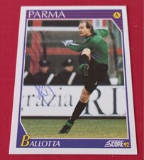 BALLOTTA MARCO PARMA = FIGURONA SCORE CARD 1992/93 AUTOGRAFATA SIGNED