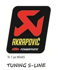 ADESIVO AKRAPOVIC KTM