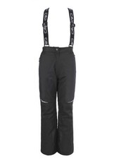 CMP Pantaloni da Sci e Snowboard Ragazza Salopette Nero Anti-vento Impermeabile