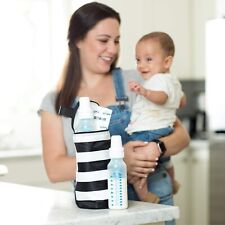 J.L. Childress 0200GT Borsa Refrigerante Per Latte Materno e Biberon Bianco Nera