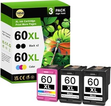 3 pezzi HP 60XL 60 XL