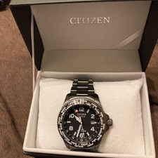 Orologio Citizen Promaster BJ7107-83E Solar GMT World Time Acciaio Inox Funzionante