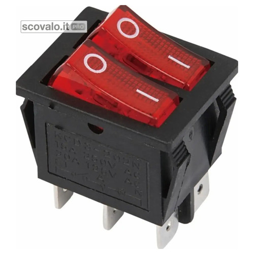 Interruttore bilanciere doppio - bilanciere,