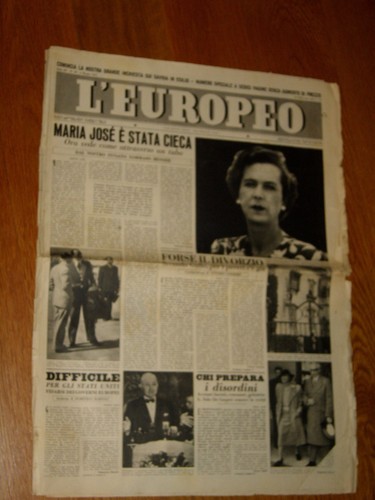 Europeo 1947 maria jose - 1947/18=maria, di