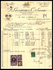 GF0212 - Fattura: Lazzaroni & C. - Biscotti - Saronno 1932