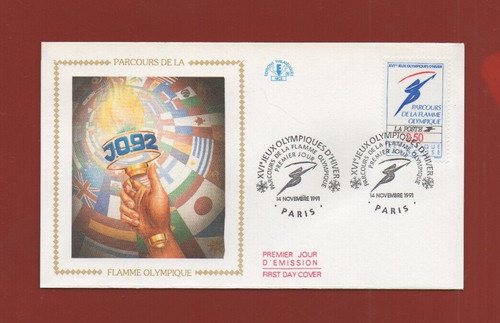 Fdc 1992 xvi - 1992, giochi