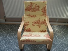 Sedia poang ikea ""bambini"" completa pad/copertura lavabile 